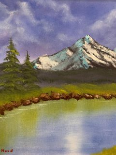 لوحة للطبيعة بالالوان الزيتية / “landscape oil painting 20”x24 4