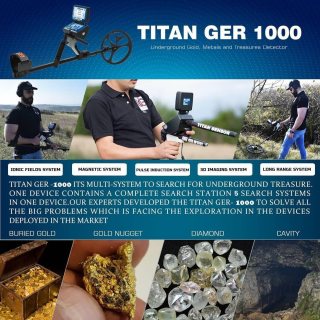 TITAN GER 1000 - 5 SYSTEMS - Underground Gold Detector 5