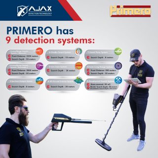 best gold and metal detectors - Ajax Primero 5