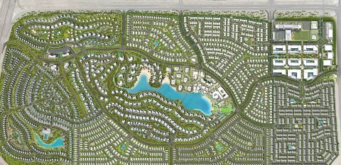  فيلا منفصلة  مع حمام سباحة خاص قرب بحيرة كريستالية ضخمة وشاطئ رملي في دبي 2