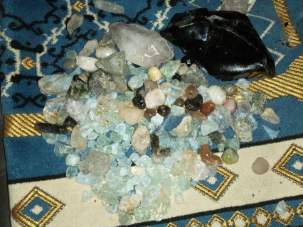 مجموعة احجار الماس السداسي النادر احجام نادرة مع مجموعة مجوهرات  2