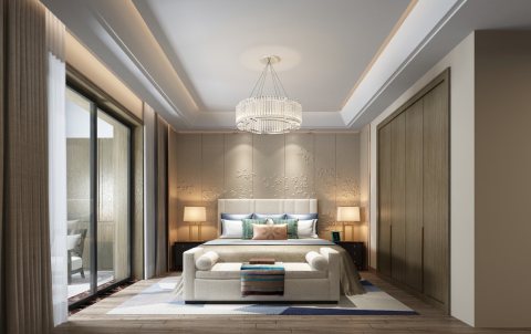 شقة غرفة وصالة مع بلكونة مفروشة للبيع  في داون تاون #دبي بقسط شهري 3000 درهم .