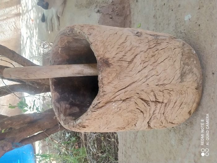 مهراس خشبي مغربي من شجرة البطم  5