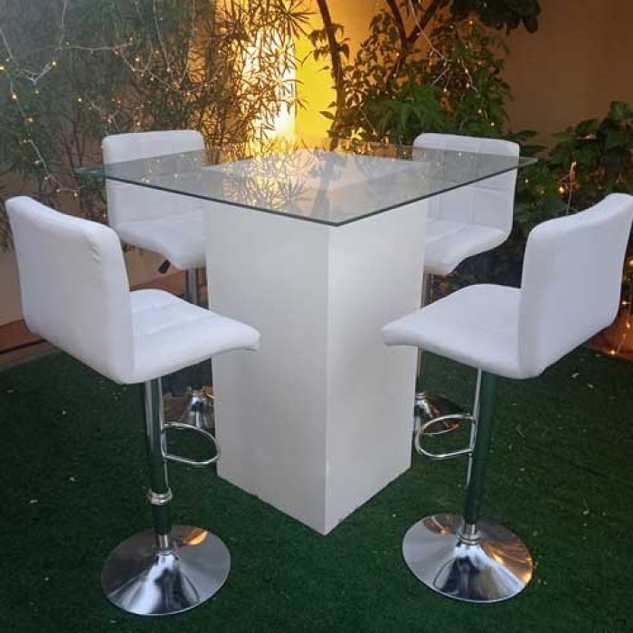 Rent of glass tables, luminous tables for rental in Dubai. 2