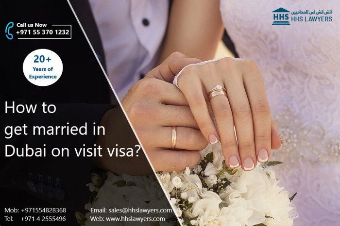 نقوم بإتمام إجراءات ومعاملة الزواج لحاملي الفيزا السياحية في دبي