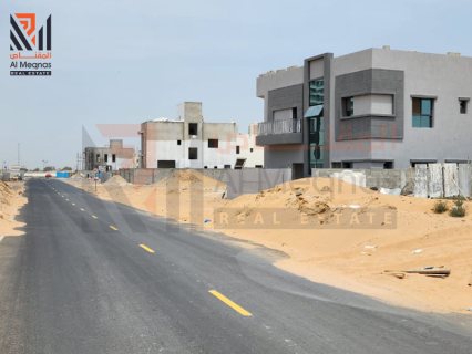 للبيع أراضي سكنية تصريح بناء (أرضي + طابقين) في منطقة الزاهية بإمارة عجمان
