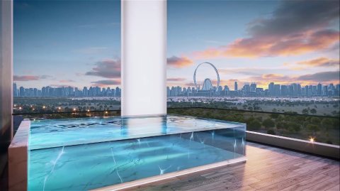 امتلك غرفة وصالة راقية مع حمام سباحة خاص بموقع ممتاز في دبي 5