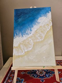 لوحة فنية ترمز إلى البحر 