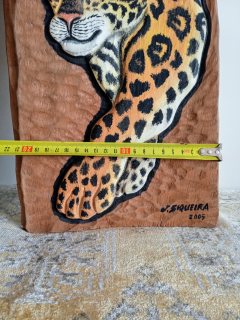 لوحتان فنيتان  من  خشب  السدر الأحمر للفنانة البرازيلية Siqueira  3