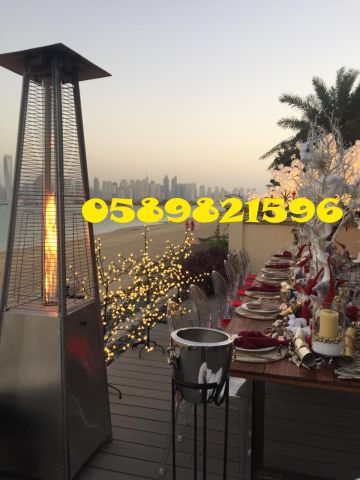 Renting Outdoor Heaters, Gas Heaters For Rental In Dubai.