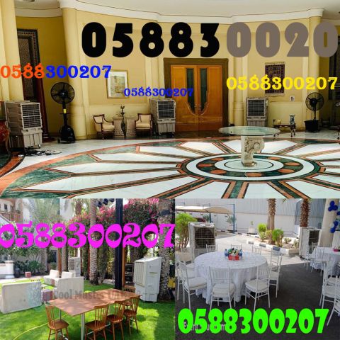 Air conditioners for rent and chairs for rent in Dubai.