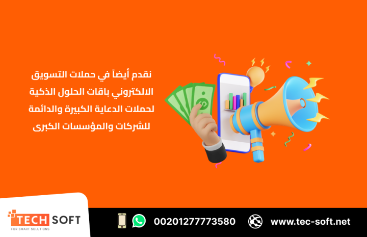حملات التسويق الالكتروني – مع شركة تك سوفت للحلول الذكية 