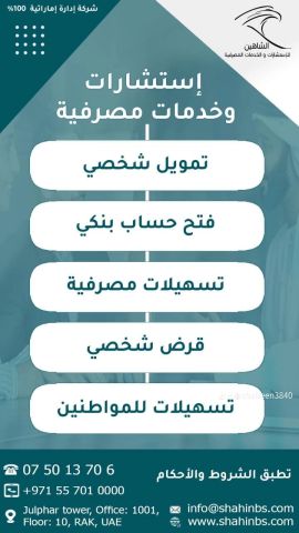 الشاهين للاستشارات في الخدمات المصرفية  7