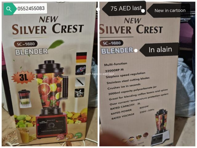 New blender heavy duty in alain 