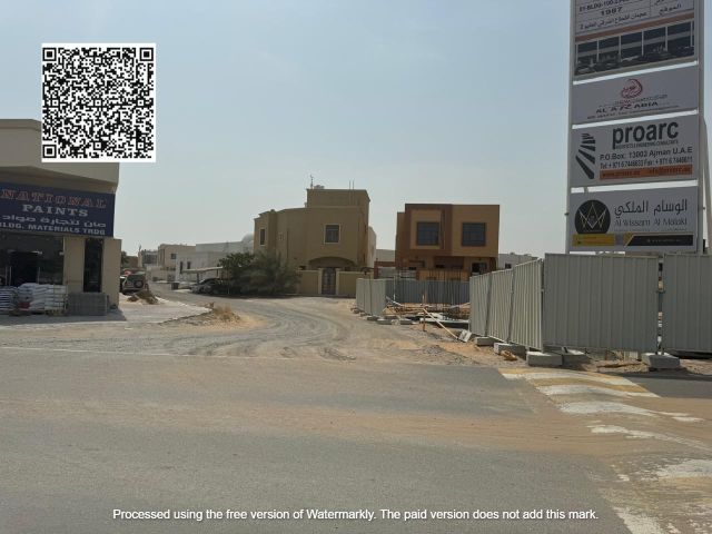 قطعة ارض سكني عجمان الحليو2  مميزه زاويه وشارعين 8