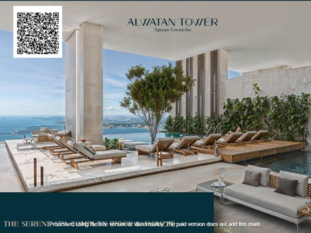 اطلاة مائية | 2 غرفة نوم | بمقدم 5% | كورنيش عجمان 9