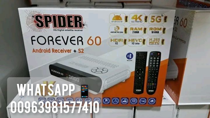 SPIDER FOREVER 60 ANDROID 5G 4K RECEIVER 