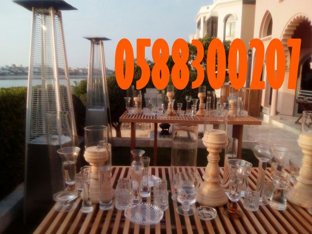 Events Chairs, Parties tables, Outdoor Heaters for rent in Dubai.
