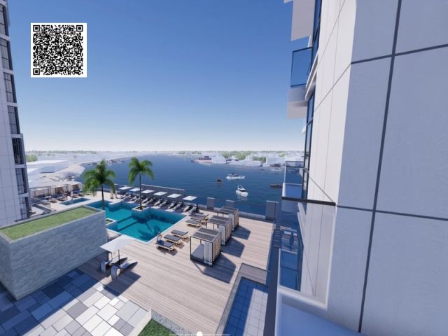 شقة غرفة وصالة بإطلالة جانبية على خور عجمان | بقسط 1% 3