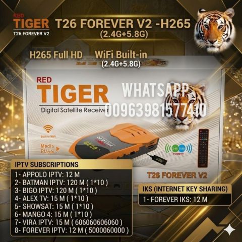 TIGER T26 V2 FOREVER VIP 