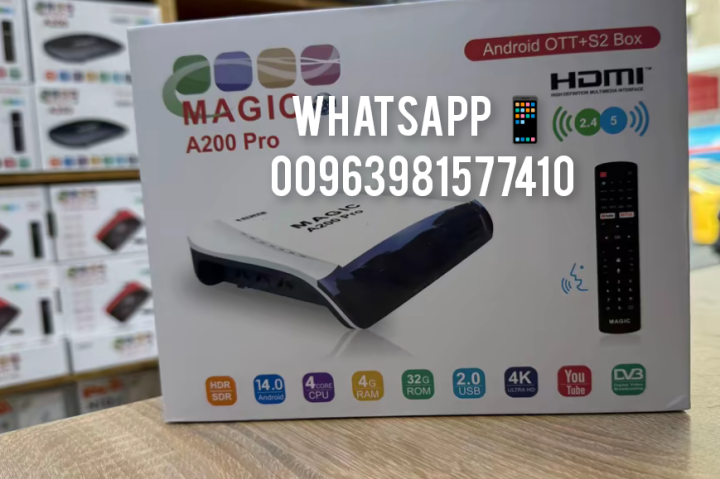 MAGIC -A200 PRO 4K ANDROID OS 14 SATELLITE RECEIVER 