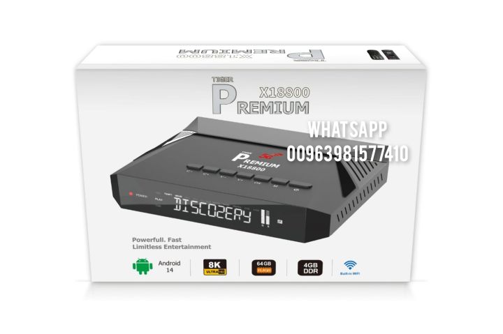 Tiger Premium X18800  (AI-SR) NEW MODEL 2026 CPU AMLOGIC S905X5M