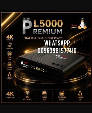 Tiger Premium L5000 Linux 4K 5 G  New 2026