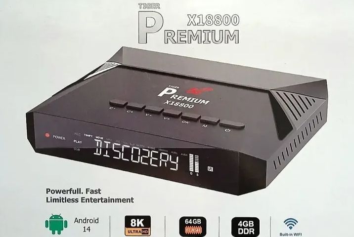 Tiger Premium X18800  (AI-SR) NEW MODEL 2026 CPU AMLOGIC S905X5M 5