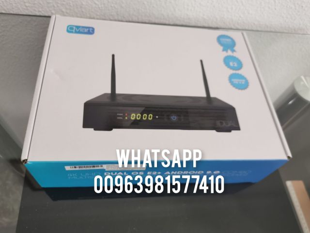 Qviart DUAL 4K UHD LINUX Enigma 2 + Android 9.0 DVB-S2X+T2/C H.26