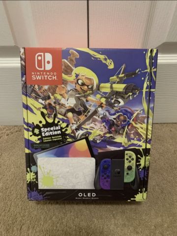 Authentic Nintendo Switch - OLED Splatoon 3 Special Edition 64GB. 2