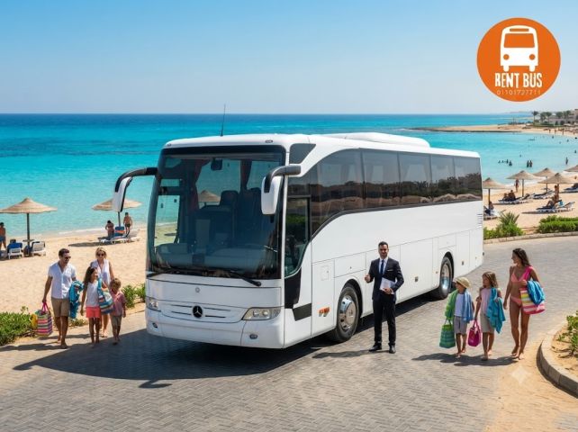Mercedes 50 Seater Bus Rental Egypt | Alamein Day Use 