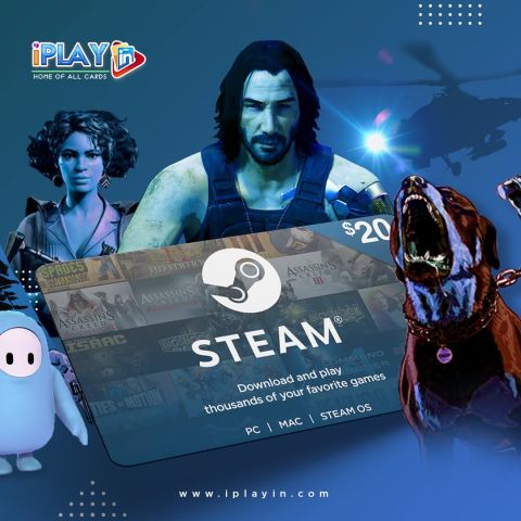 شراء بطاقات هدايا Steam Wallet