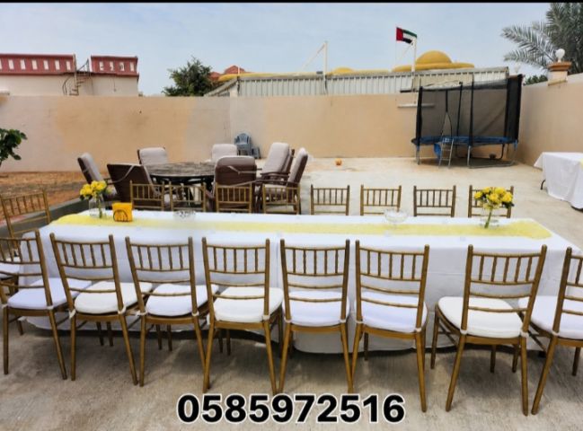 تأجير كراسي وطاولات فاخرة في دبي لجميع المناسبات 2
