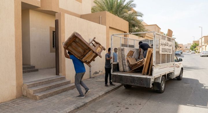 دينا طش الاثاث القديم بالرياض شقق فلل اسطح 0550437835  3