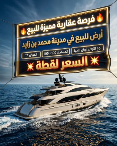 🔥 **فرصة مميزة لا تتكرر  ارض سكنيه بسعر مميزفي مدينة محمد بن زاي 2