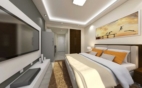 شقة غرفة وصالة فاخرة في دبي في مدينة دبي الرياضية ب 570 ألف درهم تقسيط
