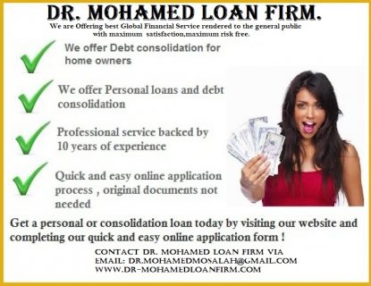 Dr. Mohamed Loan Firm. We re creating better loans for better lives. 1
