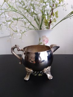 طقم قهوة/شاهي. مطلي فضه قديم.Vintage 4 piece silver plated tea set 4