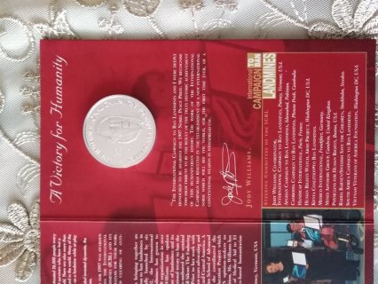 Alfred Nobels fredspris 1997_stor silver medal 1