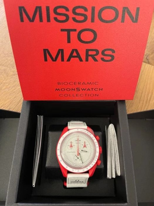 Swatch x Omega Bioceramic Moonswatch Mission to Mars