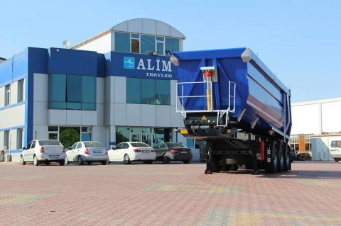 الموديل Half Pipe Tipper Trailer Hardox 450 الفئة العربات نصف المقطورة شاحن