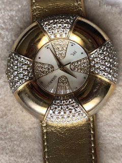 hr sharly gold ladies watch